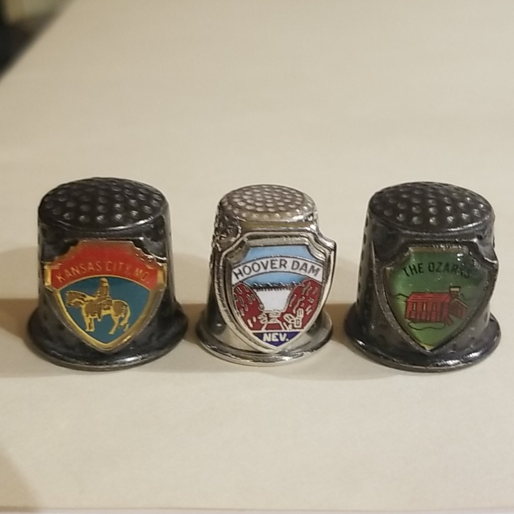 Three Metal Thimbles